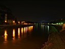 L'Adige notturno a Trento